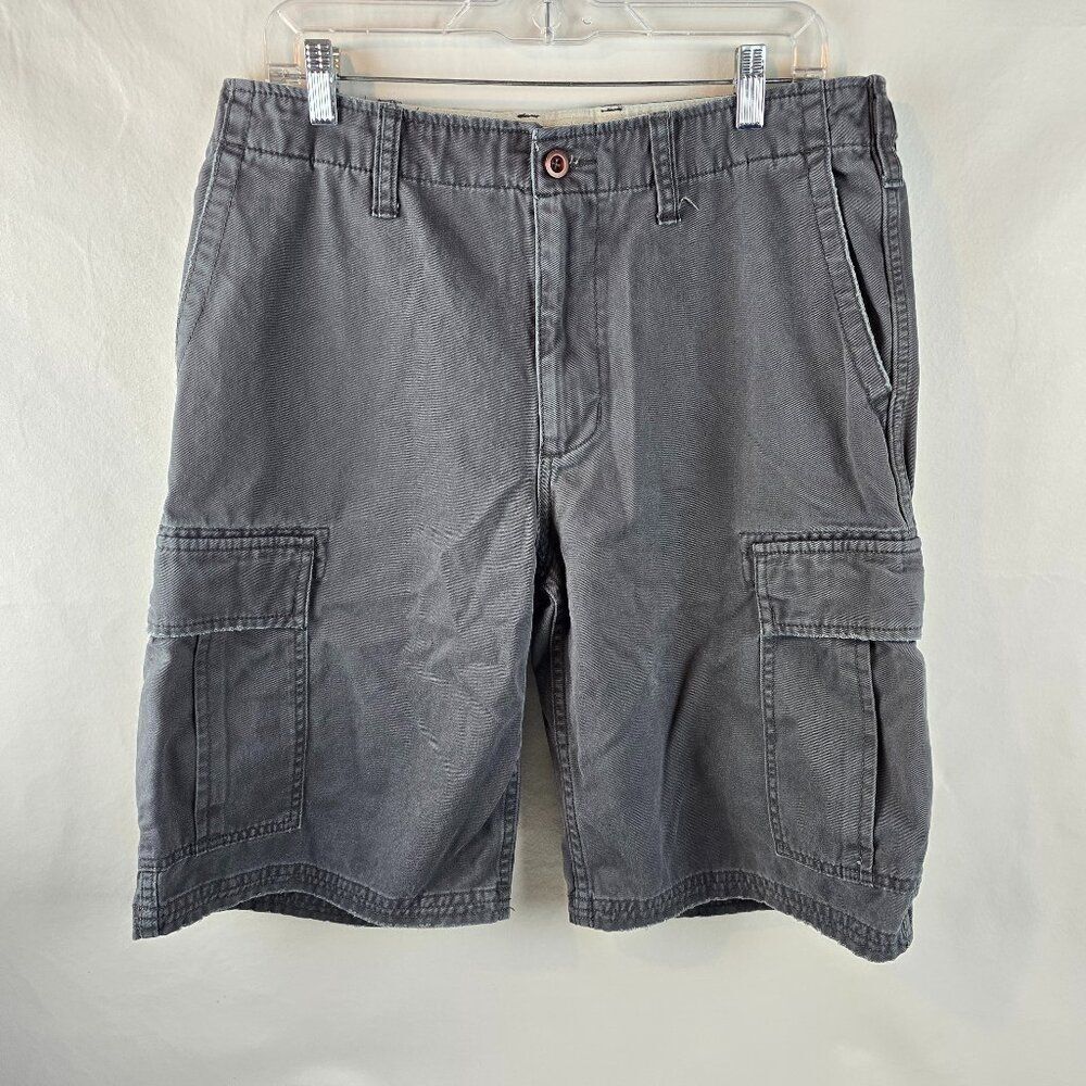 Gap Cargo Shorts Mens 34 Gray Cotton Casual Outdoor Utility Pockets Gorpcore